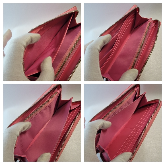 CHRISTIAN DIOR Cannage Patent Zip Around Long Wallet - Picture 10 of 11